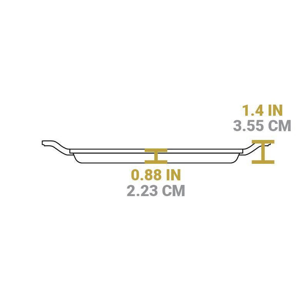 Sartén Cuadrado Parrilla Hierro Fundido 28 cm