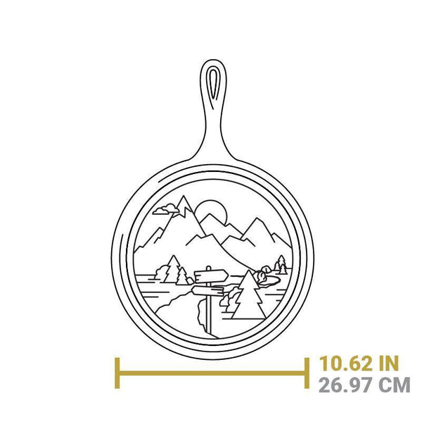 Plancha Montaña Wanderlust Hierro Fundido 27 cm